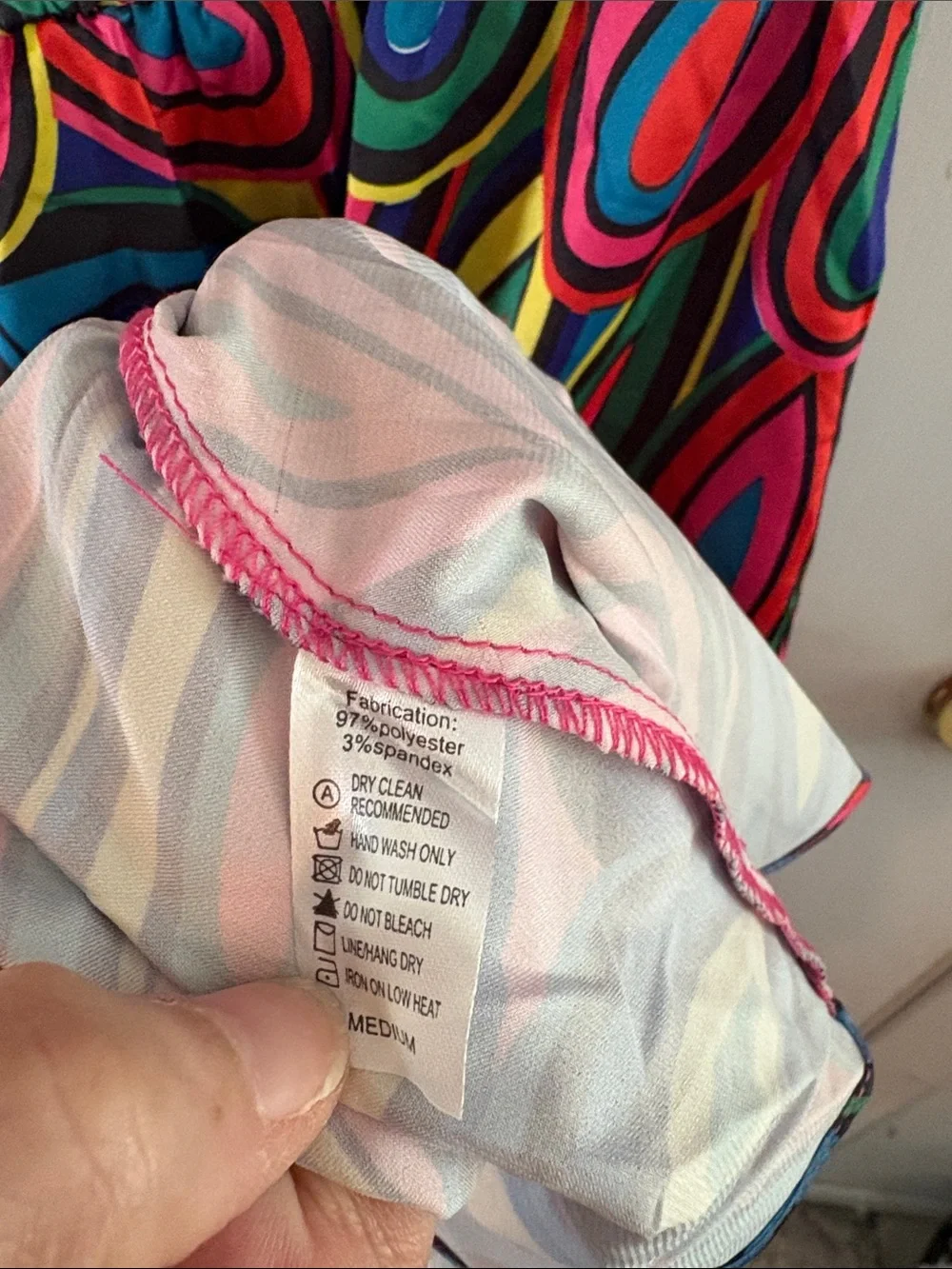 Rachelly M Swimwear psychedelic long strapless cover up Size Medium